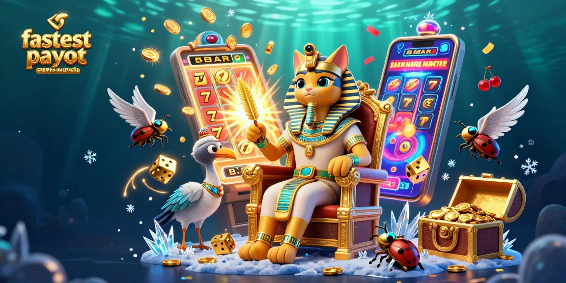 Experience the thrill of fastest payout casinos australia with a vibrant 3D casino scene.